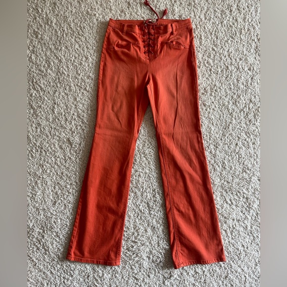 Free People Eva Lace-Up Bootcut Jeans - Picture 3 of 5